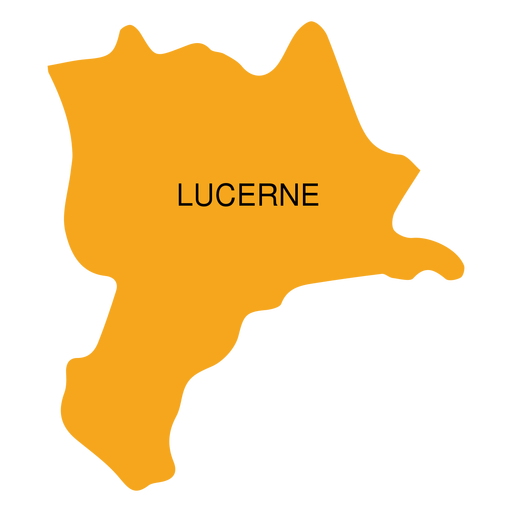 Lucerne canton map PNG Design