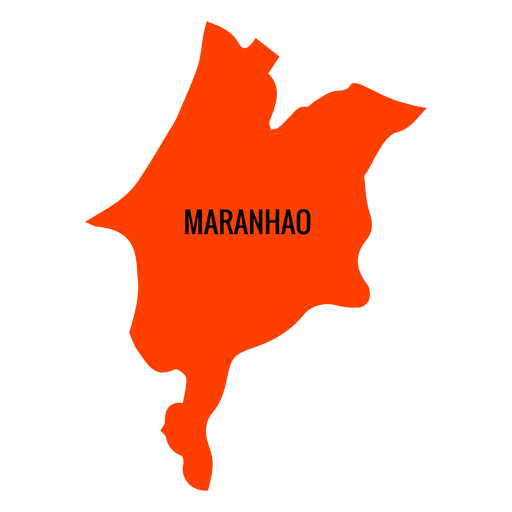 Mapa del estado de Maranhao Diseño PNG