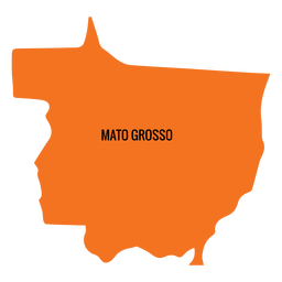 Mapa do estado de Mato Grosso Desenho PNG