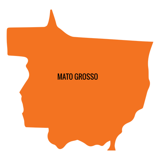 Mato grosso state map - Transparent PNG & SVG vector file