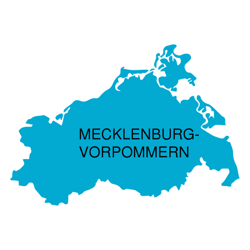 Mecklemburgo mapa del estado de pomerania occidental Descargar PNG
