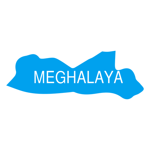 Mapa del estado meghalaya Diseño PNG