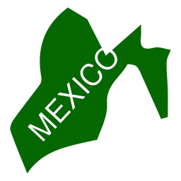 Mapa do estado do México Desenho PNG