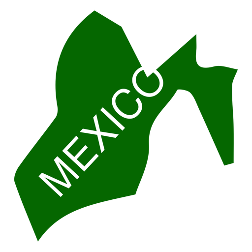 Mexiko-Staatskarte PNG-Design