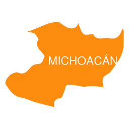 Michoacan de ocampa state map PNG Design