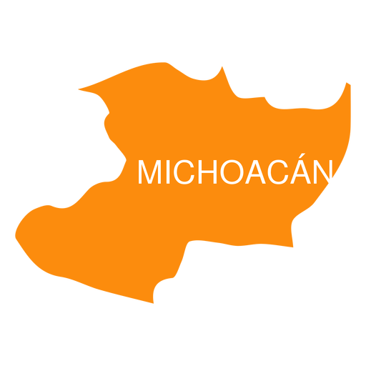 Michoacan de ocampa Staatskarte PNG-Design