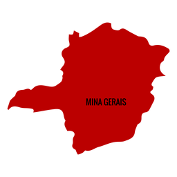 Minas gerais state map PNG Design Transparent PNG