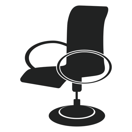 Flache Ikone des modernen Bürostuhls PNG-Design