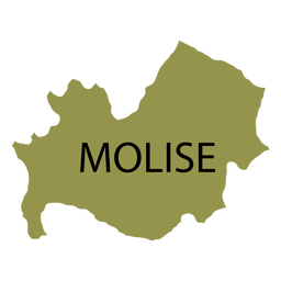 Molise region map PNG Design