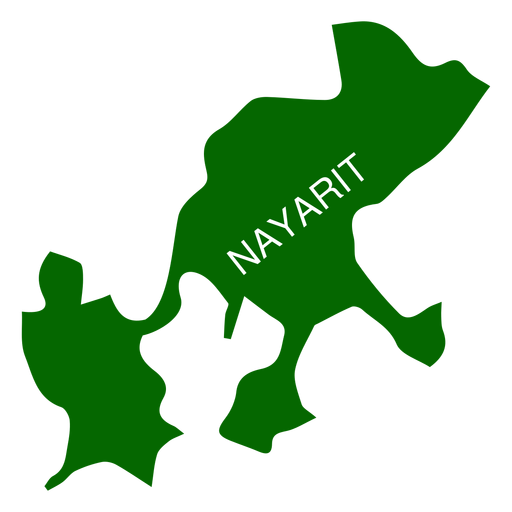 Nayarit-Zustandskarte PNG-Design