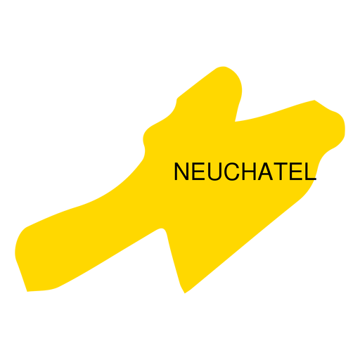Kantonskarte Neuenburg PNG-Design
