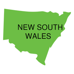 New south wales state map PNG Design