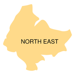 North east district map PNG Design