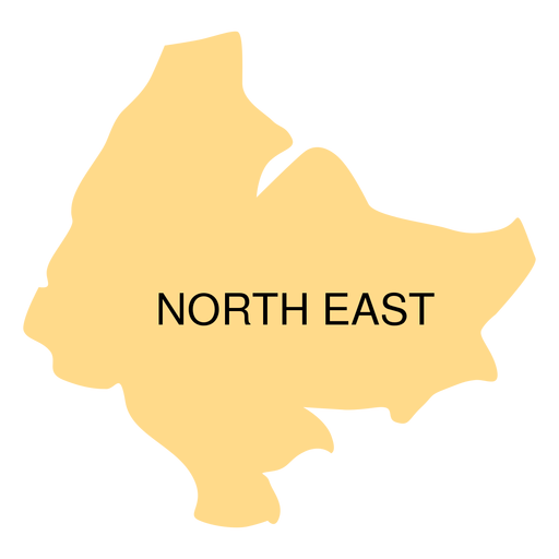 Mapa del distrito noreste Diseño PNG