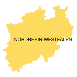 Mapa do estado de westphalia do reno norte Desenho PNG
