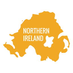 Mapa da Irlanda do Norte Desenho PNG
