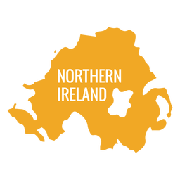 Northern ireland country map PNG Design Transparent PNG