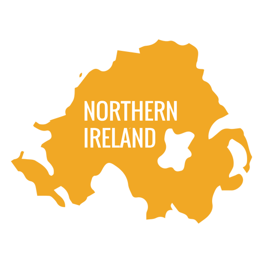 Nordirland Landkarte PNG-Design