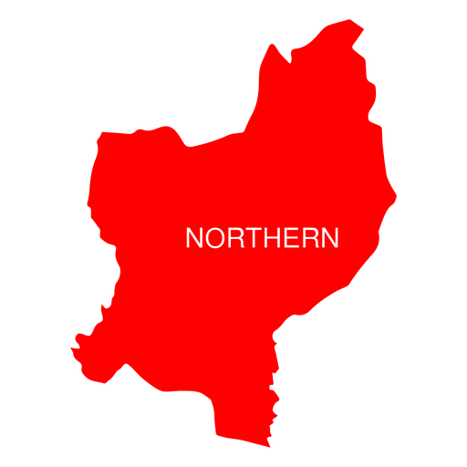 Mapa del distrito del norte de israel Diseño PNG