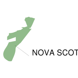Nova scotia province map PNG Design