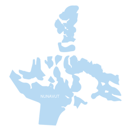 Mapa do território de Nunavut Desenho PNG