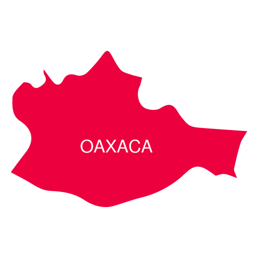 Oaxaca Staatskarte PNG-Design