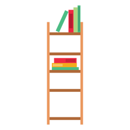 Office bookshelf clipart PNG Design
