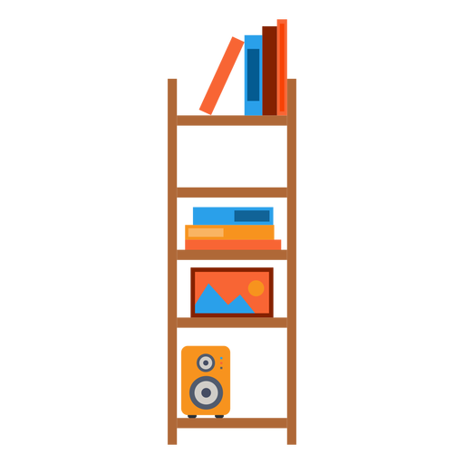 Modern Bookshelf Png