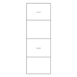 Ícone de traço de gabinete de escritório Desenho PNG