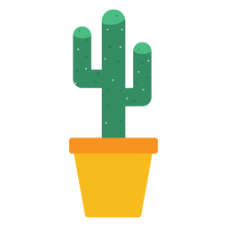 Office cactus clipart PNG Design