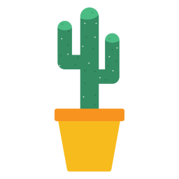 Oficina cactus clipart Diseño PNG