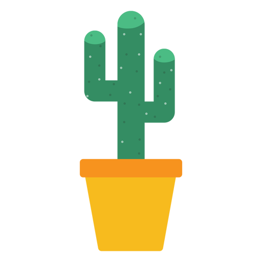 Office cactus clipart PNG Design