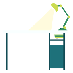 Office desk illustration PNG Design