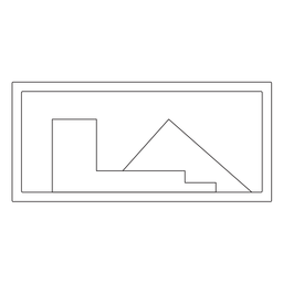 Ícone de traço de imagem em moldura de escritório Desenho PNG