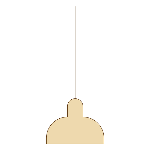 Ícone de lâmpada suspensa de escritório Desenho PNG