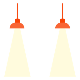 Office hanging lamps clipart PNG Design