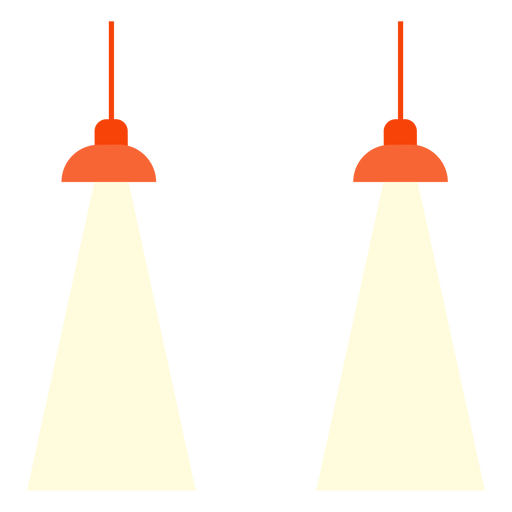 Office hanging lamps clipart PNG Design
