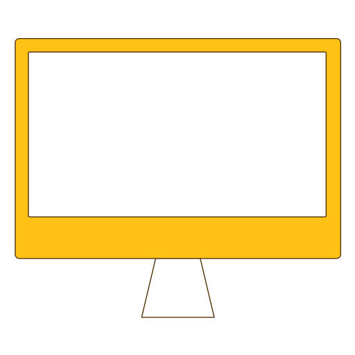 Icono de pantalla de tv de oficina Diseño PNG