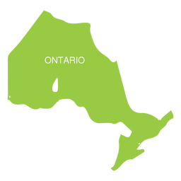 Karte der Provinz Ontario PNG-Design