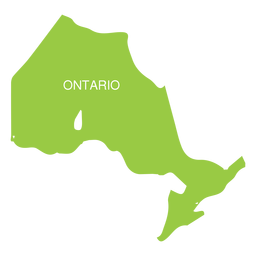 Ontario province map Transparent PNG