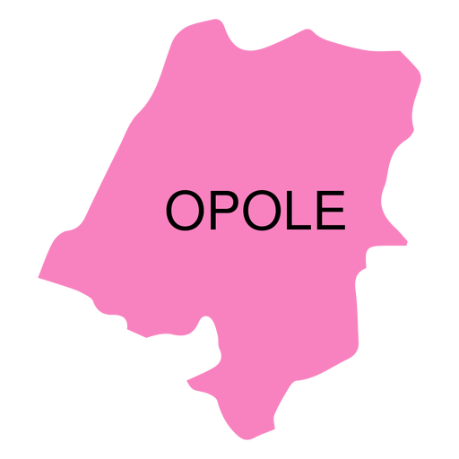 Mapa de voivodia de Opole Desenho PNG