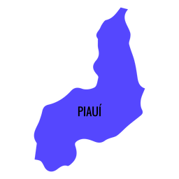 Mapa do estado do Piauí Desenho PNG