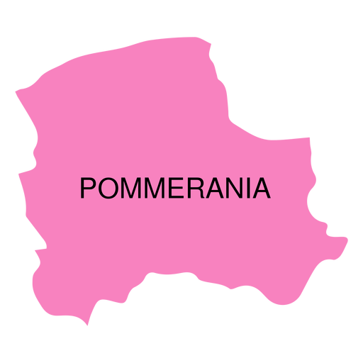 Mapa de voivodato de Pommerania Diseño PNG