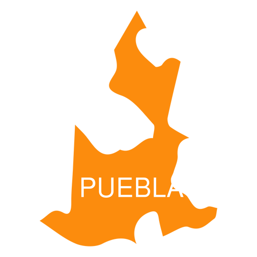 Puebla-Staatskarte PNG-Design