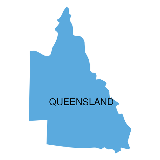Mapa del estado de Queensland Descargar PNG/SVG transparente
