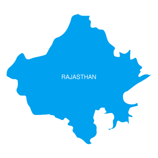 Rajasthan-Staatskarte PNG-Design