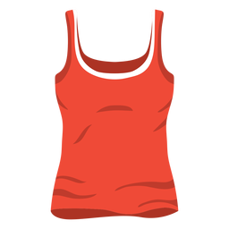 Ícone de top vermelho feminino Transparent PNG