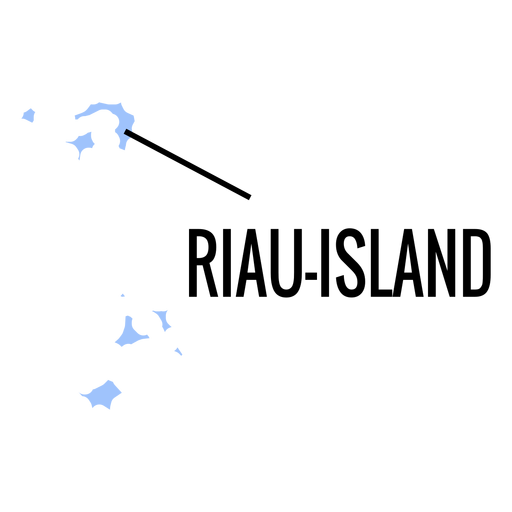 Riau islands province map PNG Design