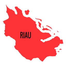 Mapa da província de Riau Desenho PNG