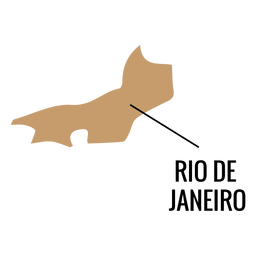 Rio de janeiro state map Transparent PNG